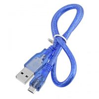 Kabel USB 2.0 A - micro USB 50cm - modrý