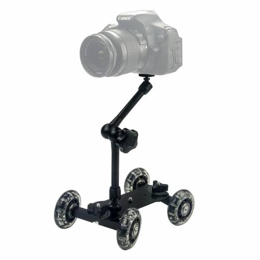 Foto - Vozíkový stabilizátor na kameru s ramenem - Černý